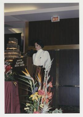 Dr. Marta H. Lifschitz speaks at Dr. Desmond's retirement party