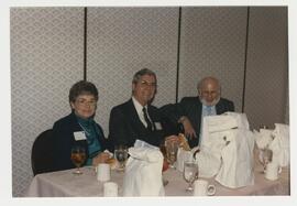 Dr. Charles and Geneva Gamble, Dr. S. Soffar at Dr. Desmond's retirement party