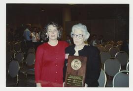 Rev. Margaret Desmond  and Dr. Desmond with the Apgar Award