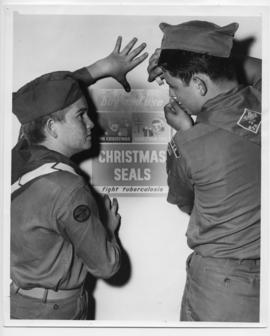 Houston Anti-Tuberculosis League's 1955 Christmas Seal Campaign