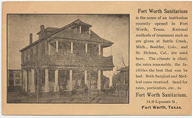 Fort Worth Sanitarium, Fort Worth, Texas