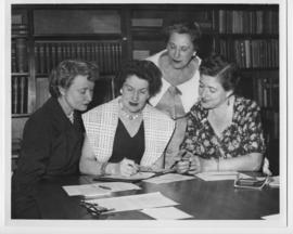 Mrs. Robert v. moise and the other members of the commitee planning the dedication of the new Tuberculosis Building On Dallas Street