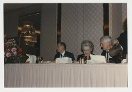 Dr. Ralph Feigin, Virginia McFarland, Dr. L. Stanley James at Dr. Desmond's retirement party