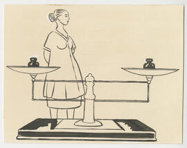 Illustration, p. 98: “Pregnant Women and scales” drawing