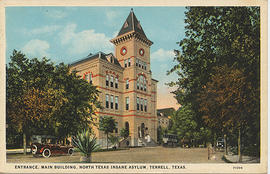 Entrance, Main Building, North Texas Insane Asylum, Terrell, Texas