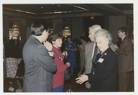 Dr. and Mrs. L. Jefferson, Russell and Virginia McFarland at Dr. Desmond's retirement party