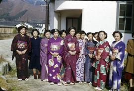 2 at 34th brigade  [women in kimonos]