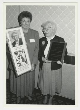 Dr. Hill and Dr. Desmond at the dedication of the Murdina M. Desmond Transitional Care Nursey at ...